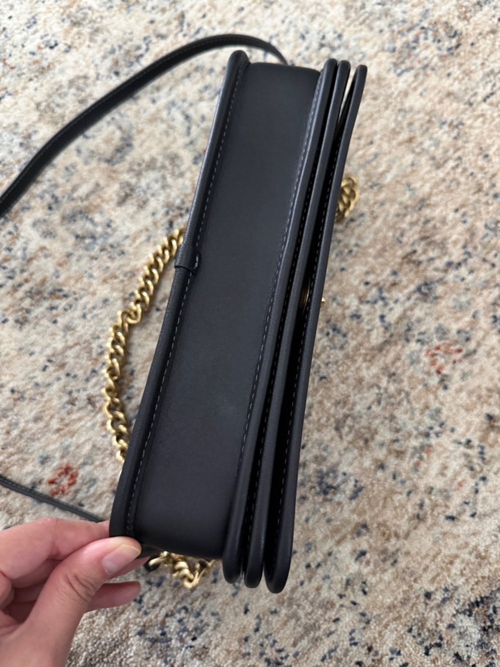 Coach Dinky Black Leather Shoulder Bag - Picture 4 of 7